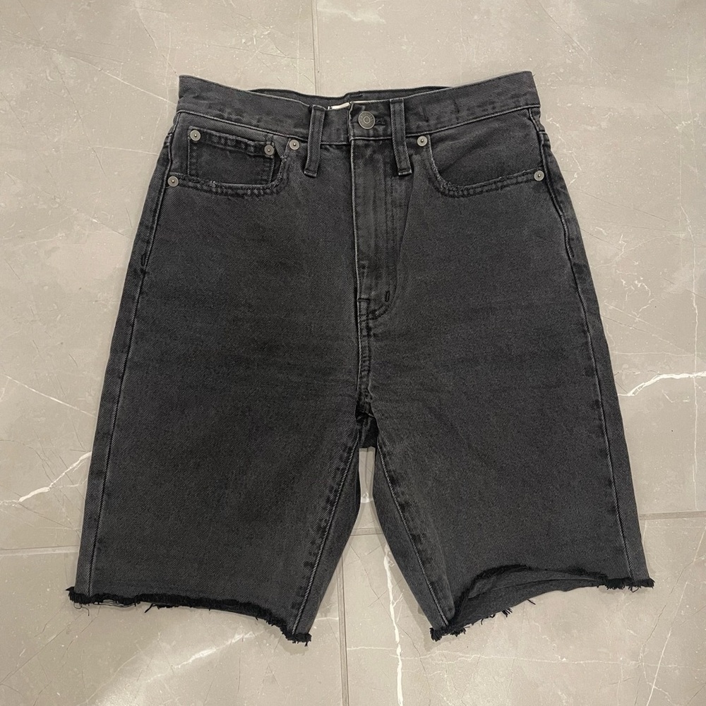 Madewell High Rise Gray Jorts